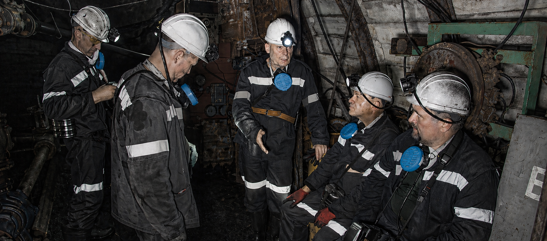 Safety Technologies team discussion underground
